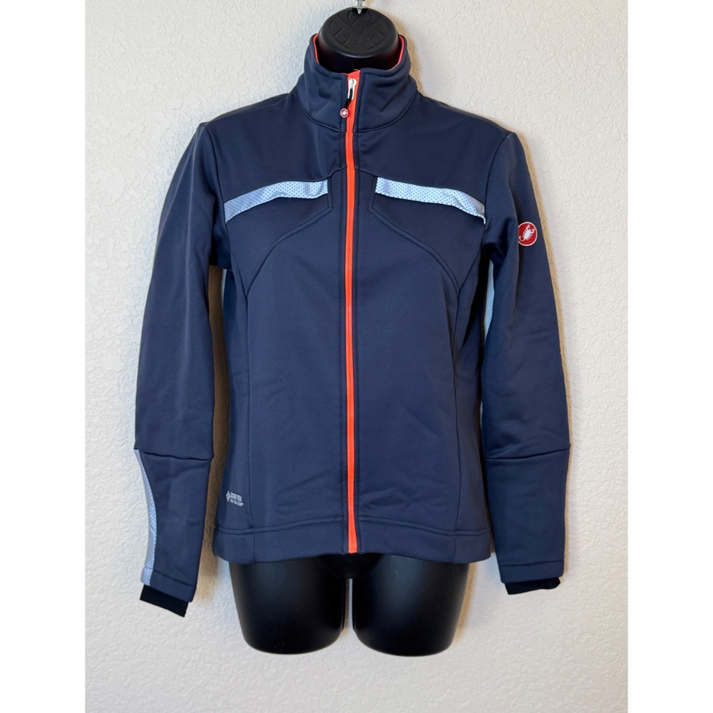 Castelli Womens Cycling Jacket M Goretex Infinium Windstopper Reflective Road